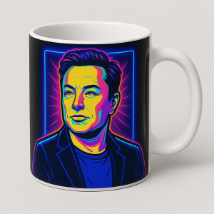 White Elon Musk Mug